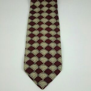 Robert Talbott Studio Red Tan Silk Tie